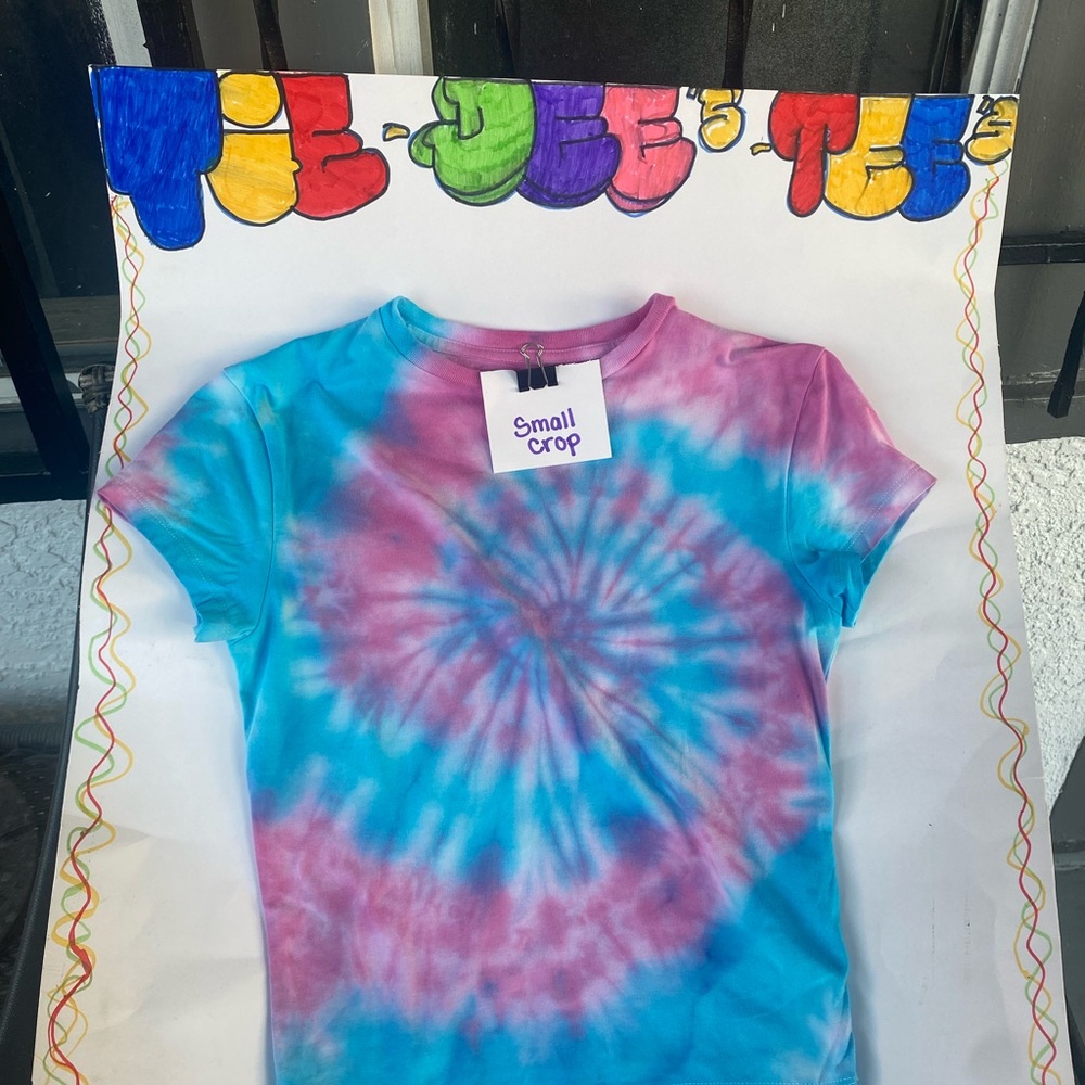 Tie-Dye Kids Shirt - Pink and Blue